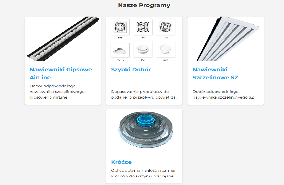 Programy doborowe AirIDEA